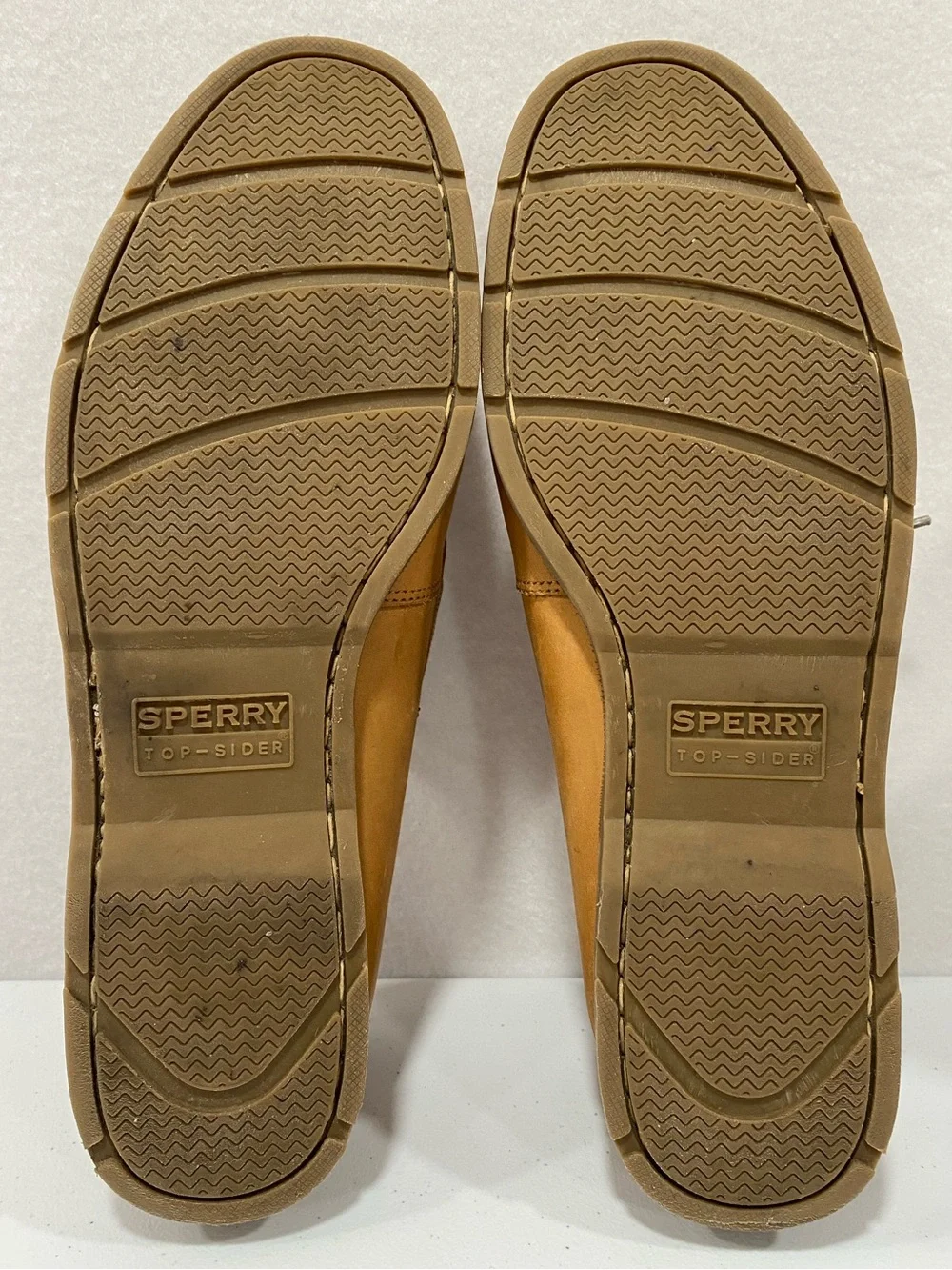 Sperry Top‑Sider Men’s Leather Boat Shoes Tan Size 14 A/O Classic